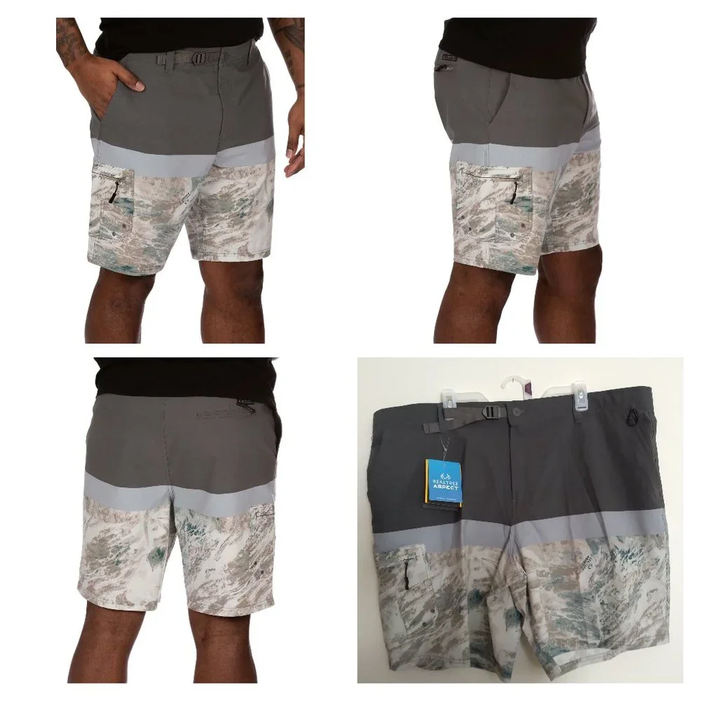 New Realtree Men's Med. Shorts - Performance Hybrid Outdoors Sports